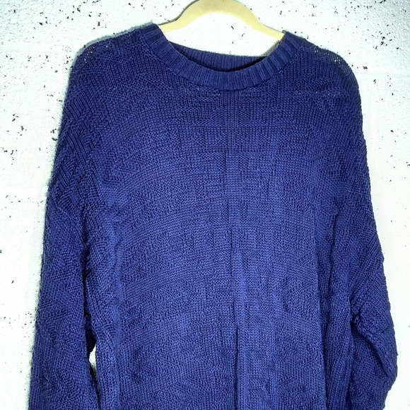 Vintage Other - Vintage Saddlebred XL Purple Baggy Boho Dad Sweater 80s 90s Y2K